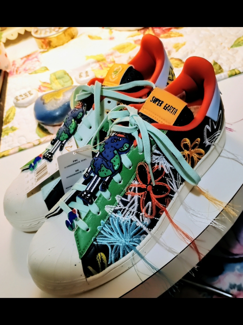 *💚🌎Adidas NWT Superstar Sean Wotherspoon Super Earth Black Kicks💚🌎*